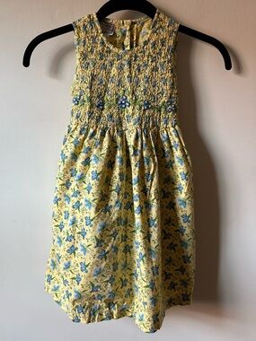 Vintage April Cornell Cornelloki Girls Smocked Embroidered Sundress 2T Cottage